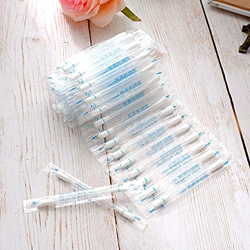 Kaikso-In Alcohol Cotton Swab, 100 Pcs Disposable Medical Alcohol Disinfected Cotton Stick Emergency Care Sanitary Supplies