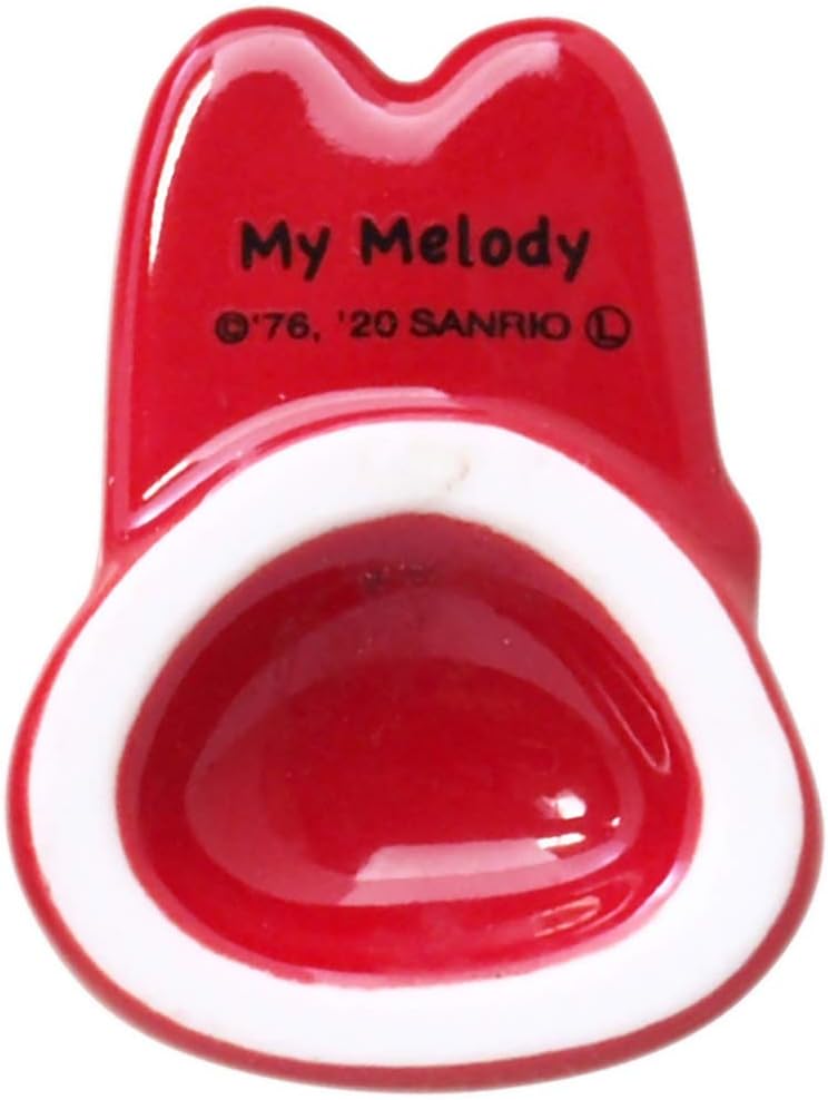 Sanrio 501512 My Melody Face Chopsticks Rest, Approx. 1.6 x 1.2 inches (4 x 3 cm), Made in Japan