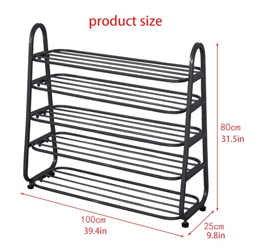 Étagère à chaussures robuste à 5 niveaux pour optimiser le rangement vertical - 3