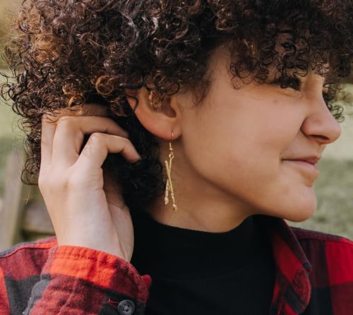 Artist Palette & Brush Earrings – Gold-Tone Enamel Jewelry | Hypoallergenic Stainless Steel Gift for Art Teachers, Painters, Makeup Artists | Handmade by Mom & Three Daughters2