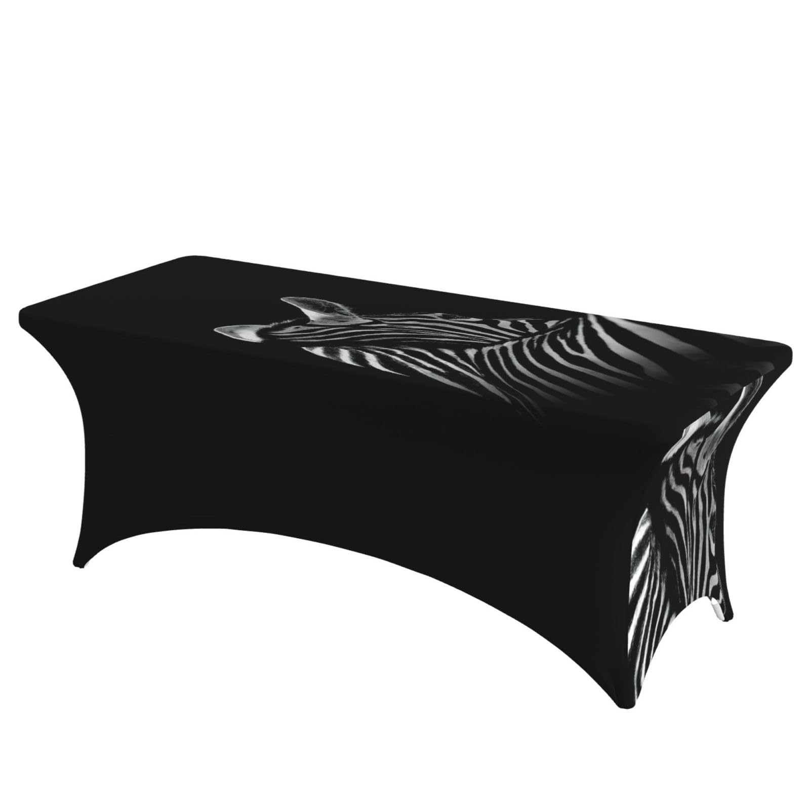 Nappe stretch zèbre 1,8 m pour habiller une table de mariage