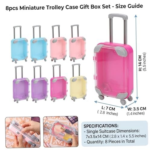 Mini maleta para organizar complementos de muñecas y manualidades 2