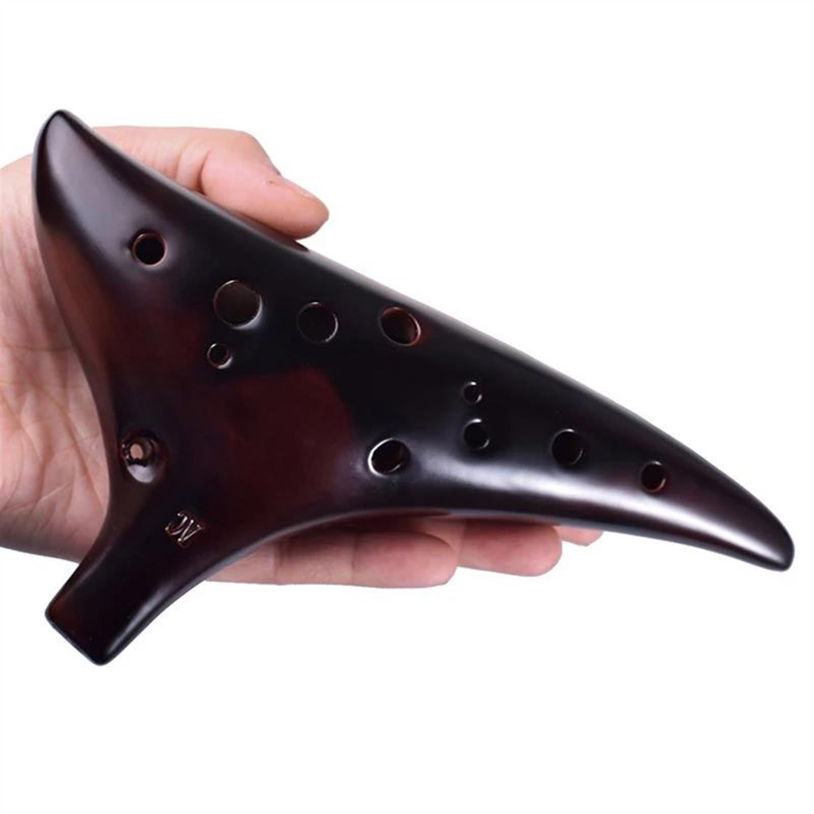 professionelle Leistung Okarina 12-Loch-Okarina, Alt-C-Taste AC-Keramik Okarina Des Zeitinstruments Professionelle Okarinas Mit Tasche