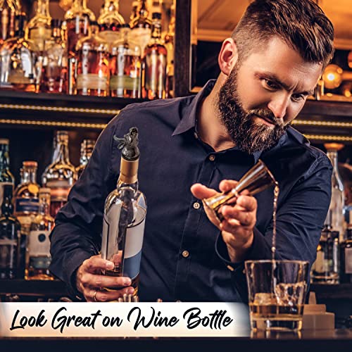 Bull Wine Pourer For Wine Bottles, Buffalo Stainless Steel Animal Bar Liquor Bottle Pourer Liquor Pour Spout For Liquor Bottles, Speed Pourer Wine Areator Spout Bottle Pourer For Alcohol #TOP5