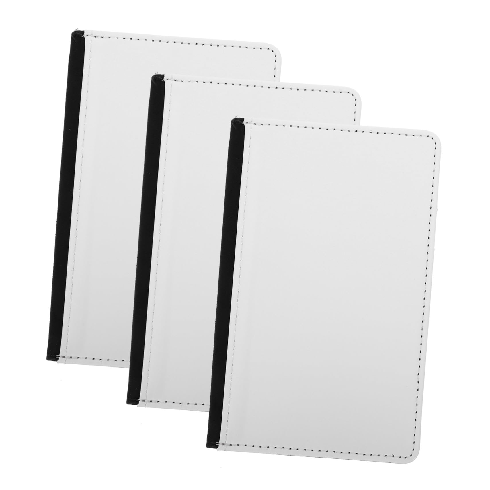 OUNONA Set da Viaggio in Materiale Pu 3 Pezzi Porta Carte e Custodia Passaporto Multifunzionale Decorazione Termica, Custodia Porta Documenti per Viaggi e Utilizzo Quotidiano