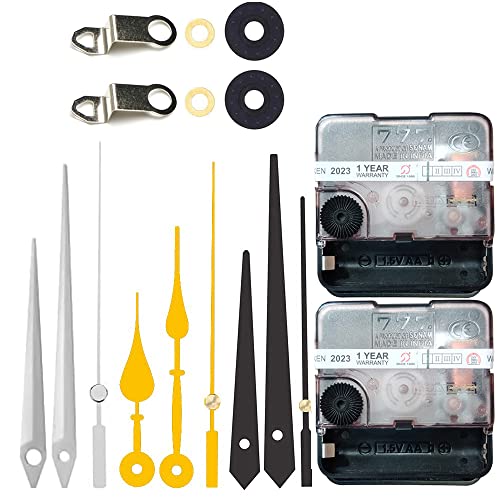 HAATIEME Combo of 2 Sonam 18 mm TIkTik Wall Clock Movement Machin...