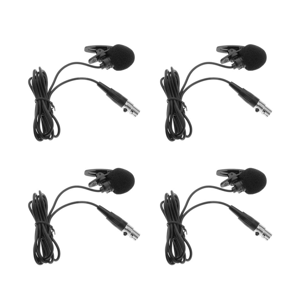 4pcs Lavalier Microphone Condenser Lapel Tie Clip for Wireless Transmitter-picture-22