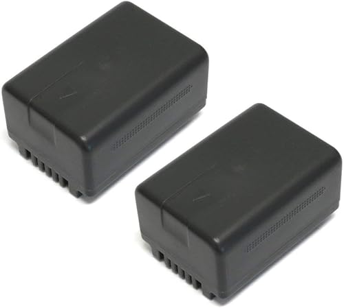 Wasabi Power Batería (paquete de 2) para Panasonic VW-VBT190 y Panasonic HC-V100 Series, HC-V200 Series, HC-V380, HC-V500 Series, HC-V700, HC-V800K,