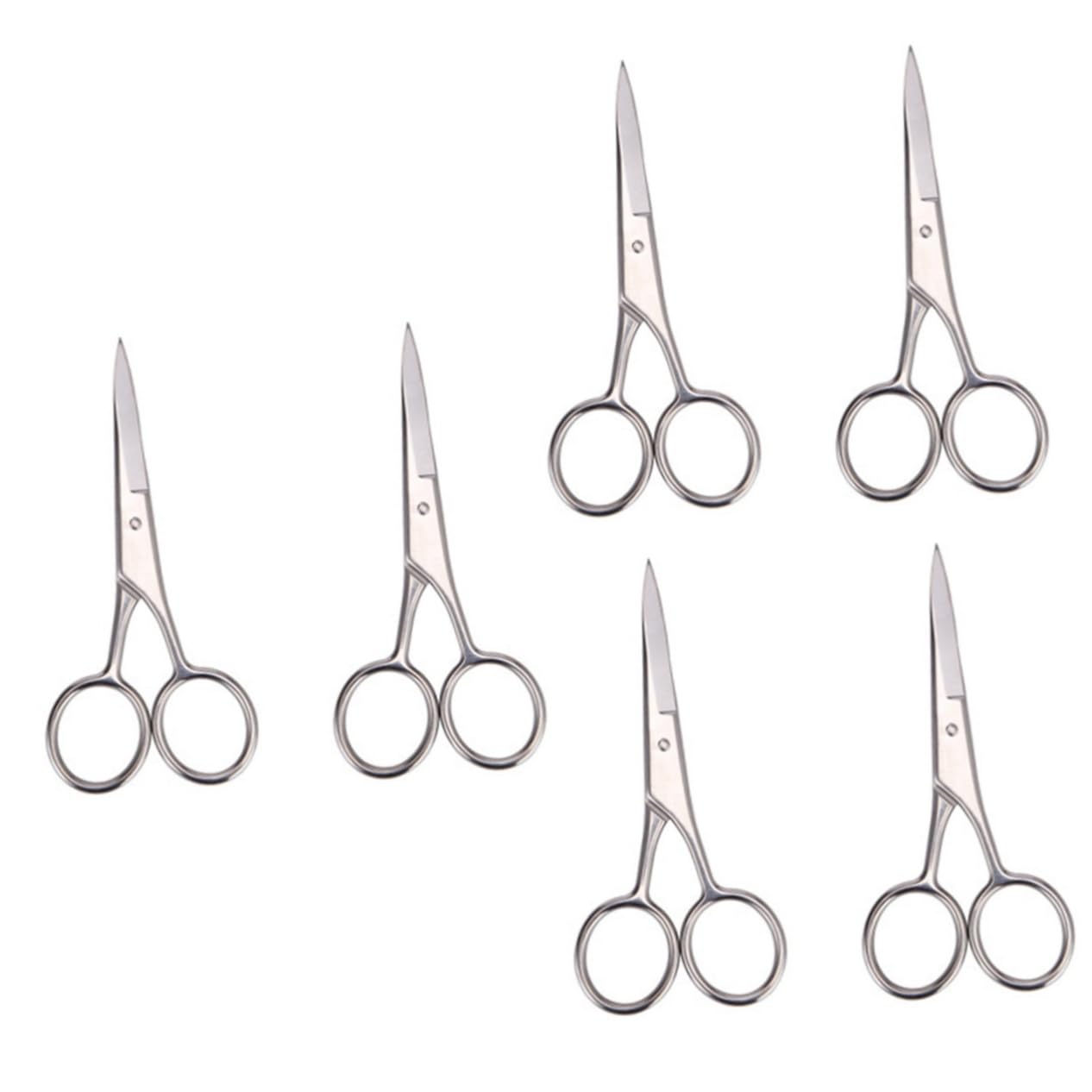 FRCOLOR 6 Pz Forbici Per Tagliare La Barba Forbici Per Baffi Da Uomo Forbici Da Barba Forbici Da Toelettatura Per Uomo Forbici Taglia Baffi Cesoie Per Del Viso Cosmetico Attrezzo