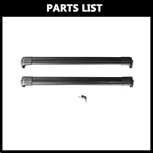 Miniatura 3 de ROKIOTOEX Barras transversales para portaequipajes de techo Discovery 3 LR3 2005-2009, Discovery 4 LR4 2010-2016, barras transversales para equipaje
