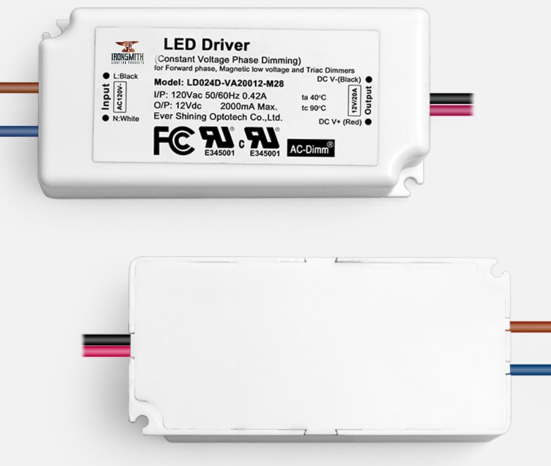Image of Ironsmith Lighting Products - Constant Current LED Driver Transformer (27-42 Volt | 42 Watt | Dimmable)