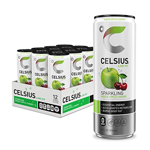 CELSIUS Sparkling Green Apple Cherry
