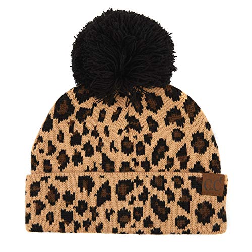 Image of C.C Exclusives Solid Ribbed Color Beanie hat with Pattern Cuff HAT-80