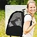 2IN1 Transporttasche mit Rollen bis 15kg Rucksack Trolley Hund Katze Hunderucksack Tasche (Schwarz)
