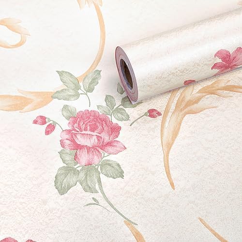 ROSASTELLA Self Adhesive Decorative Peel Stick Waterproof Wallpaper Wall Decor Removable Wall Paper for Living Room Hall Decoration PVC Vinyl DIY Contact Paper 45x304cm
