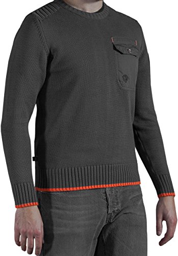 GREY World of Tanks Knit Pullover The Duty, US Small