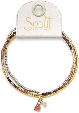 Scout Curated Wears - Chromacolor Miyuki Bracelet Trio - Bronze Multi/Gold