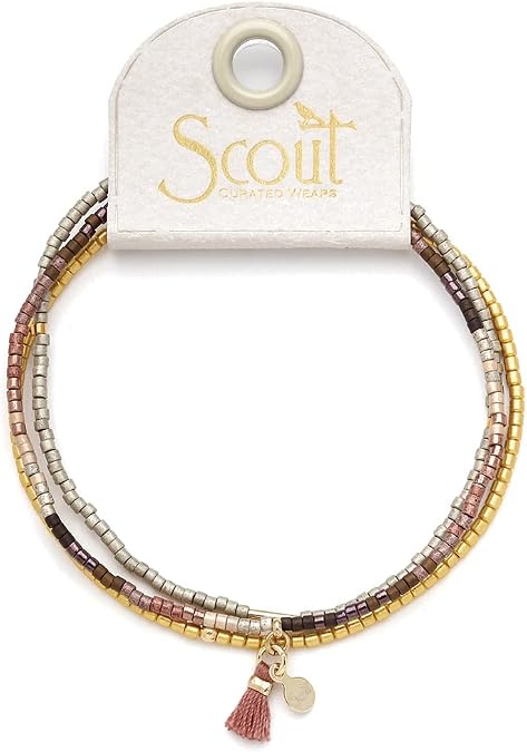 Scout Curated Wears - Chromacolor Miyuki Bracelet Trio - Bronze Multi/Gold