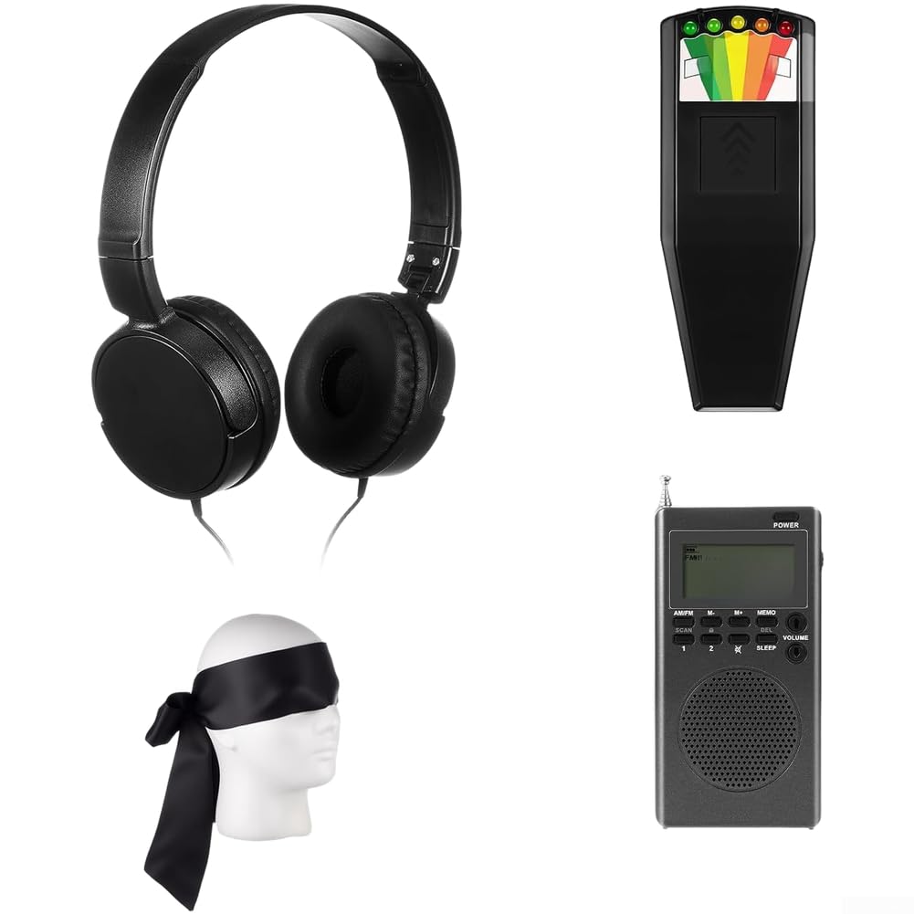 4-in-1 paranormal Untersuchungsset mit EMF-Meter 50Hz-2000MHz, AM/FM Radio, Teleskopantenne & Kopfhörer, faltbares Detektor Kit für Geisterjagd und EVP Aufnahmen zu Hause