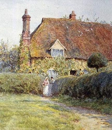 Toile pour la décoration murale premium 60x90cm œuvre d'art Helen Allingham