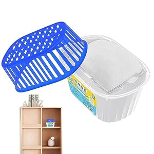 Caja Absorbente de Humedad – Deshumidificador de Humedad Visible Reutilizable, Suministros de Ambiente de Vida Saludable para Sala de Estudio, lavadero, Sala de Estar, baño, armarios, Dormitorio