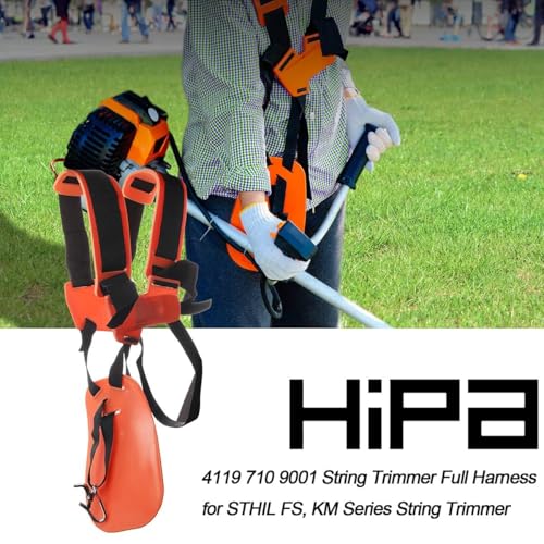 Image of Hipa 4119 710 9001 String Trimmer Shoulder Strap Full Harness Universal Kit for Sthil FS, KM Series Weedeater Weedwacker Brush Cutter Parts