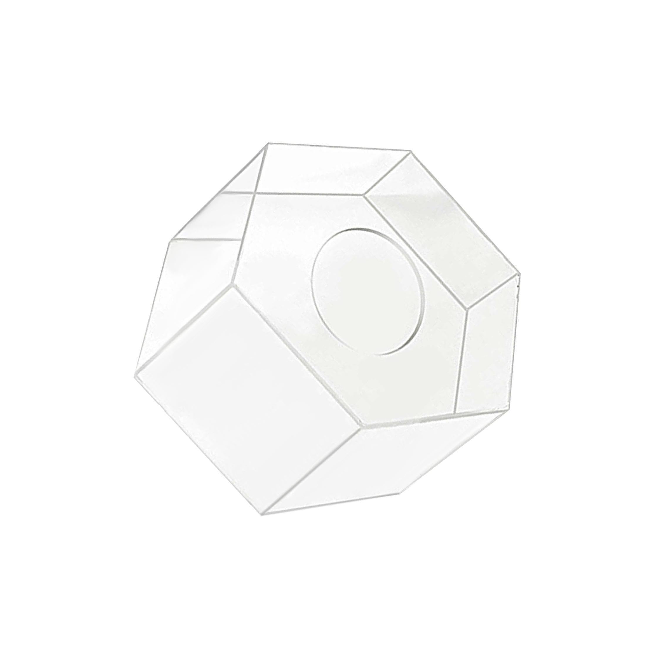 KIXZSAZ Vibrant Clear Acrylic Cake Display Stand Fillable Cake Stand Creates Memorable Experiences With Unique Decorations Clear Acrylic Box Riser Tier, Diameter 30cm