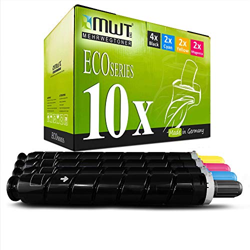 Toner MWT Compatible Canon C-EXV34 IR-C2020i C2230i IR-C2030i Lot 10 Cartouches Encre