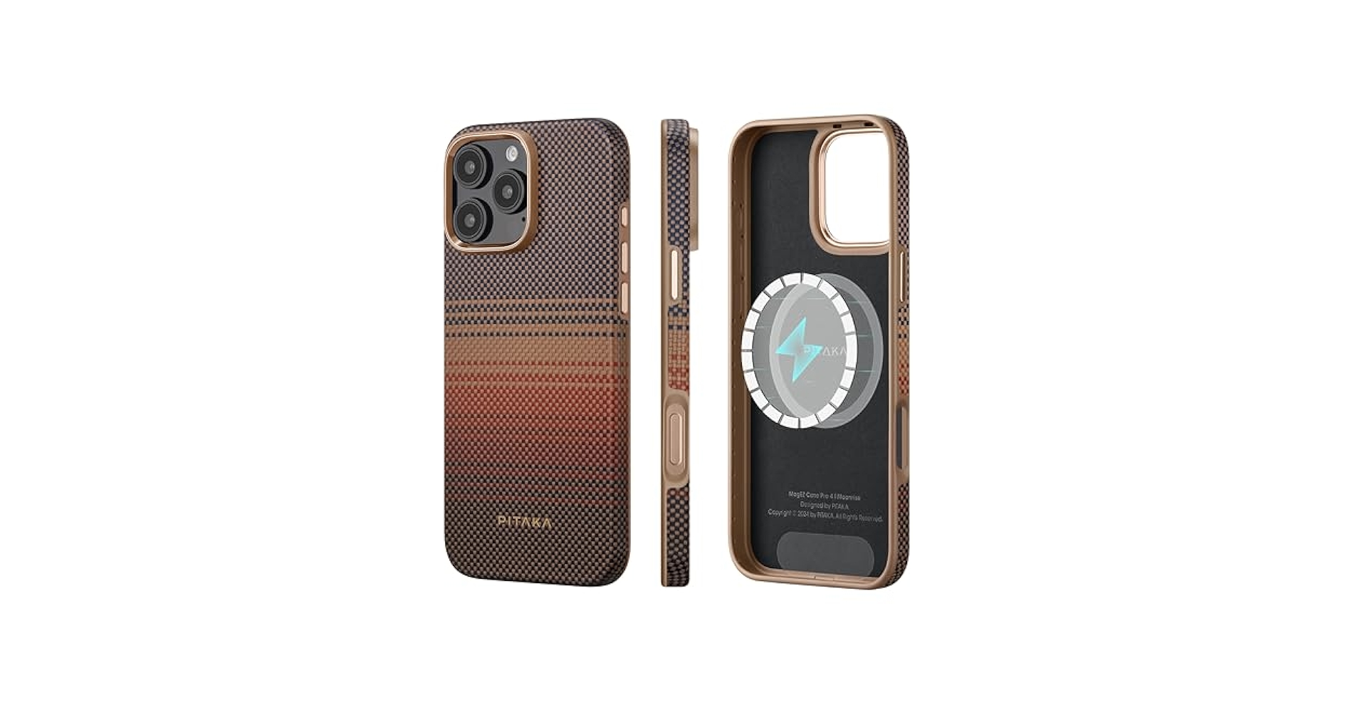 PITAKA iPhone 16 Pro 軍用グレード ケース sunset Amazon.com: pitaka for iPhone 16 Pro Case Compatible with
