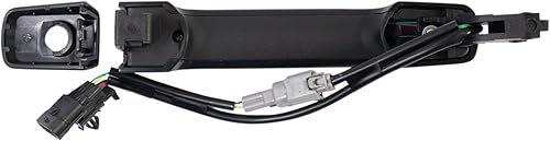 Miniatura 513 de TRQ Manija de la puerta exterior trasera izquierda del lado del conductor negra compatible con Honda Civic 2001-2005