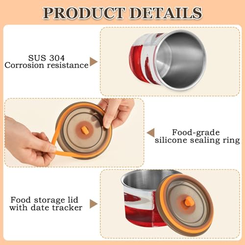 Contenedor de acero inoxidable para café al vacío 500ml miniatura 5