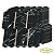 Tilingview 10-Sheet PVC Peel and Stick Tile for Kitchen Backsplash, Long Hexagon Self-Adhesive Metal Mosaics for Background, Bathroom, Home Décor (Black Marble)