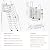 12-Step Attic Stairs, Wall Mounted Attic Ladder Pull Down Fold Retractable