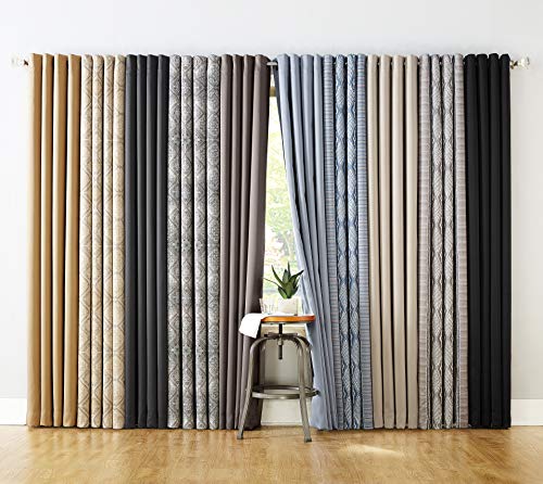 Sun Zero 62732 Nordic 2-Pack Theater Grade Noise Reducing Extreme 100% Blackout Grommet Curtain Panel Pair thumb #11