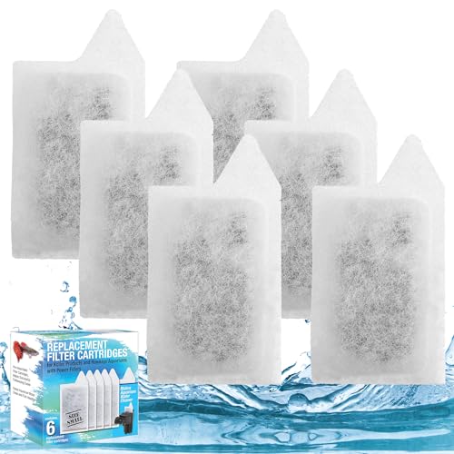 Image of Koller Products Small Replacement Filter Cartridges, 6 Pack for Koller Products Aquarium Kits with Power Filters