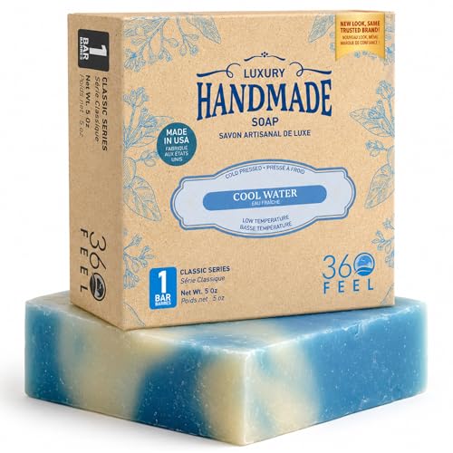 Image of 360Feel Handmade Castile Soap - Cool Water, 5 oz