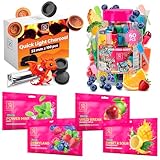 Candy Hookah Tips - 60 pcs & 100 pcs Hookah Charcoal Hookah Coals for Hookah & Hookah Shisha Flavors Set - 4 x 100g