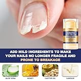 Keratin Nail & Cuticle Cream Treatment, Cuticle Remover Instant Cuticle Softener, Nail Strengthener Cream, Moisturizing Cuticle Cream Broken, Cracked Nail Care - Image 4