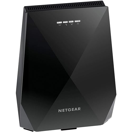 NETGEAR WiFi Mesh Range Extender EX7700 - Coverage up to 2300 sq.ft. and 45 devices with AC2200 Tri-Band Wireless Signal Booster & Repeater (up to 2200Mbps speed), plus Mesh Smart Roaming