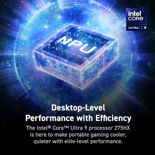 Image of MSI Stealth 18 HX AI 18 inch 120Hz UHD+ Gaming Laptop: Intel Ultra 9-275HX, NVIDIA Geforce RTX 5080, 64GB DDR5, 2TB NVMe SSD, Wi-Fi 7, Win 11 Pro: Black A2XWIG-036US