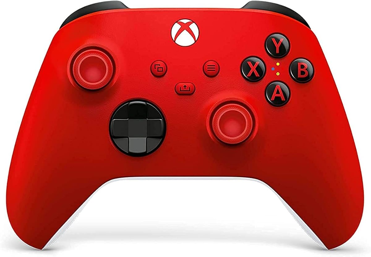 Microsoft Controller for Series X, Series S, Xbox One (Latest Model) - Pulse Red (Renewed)