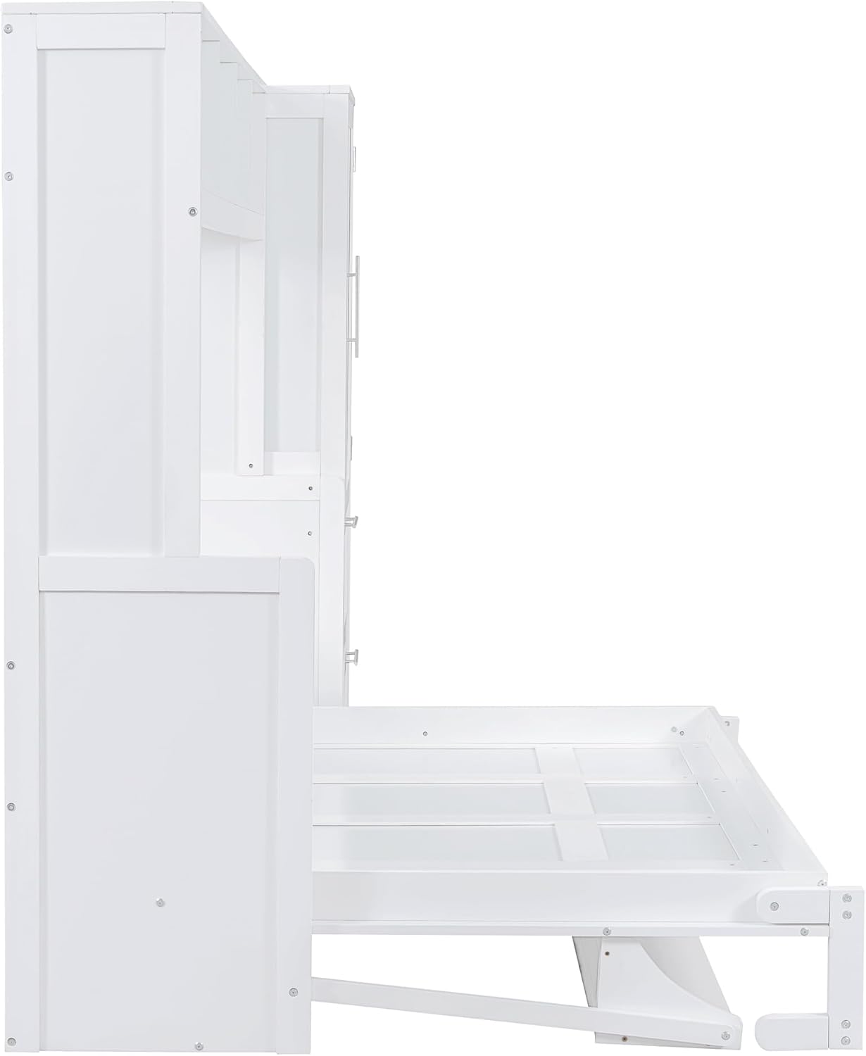 Side view of Brabrety Murphy Bed folding mechanism