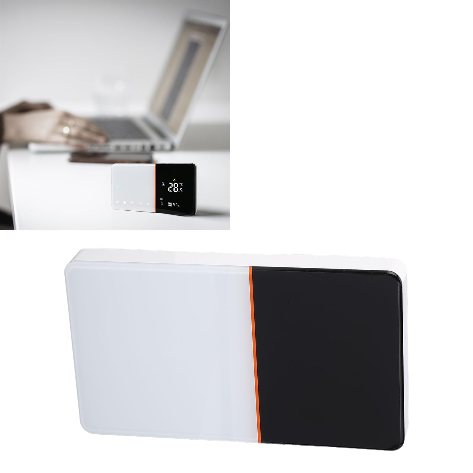 Controlador de Temperatura Inteligente, Termostato WiFi Programable con Pantalla LCD, Control de Temperatura Preciso para Uso Doméstico y de Oficina