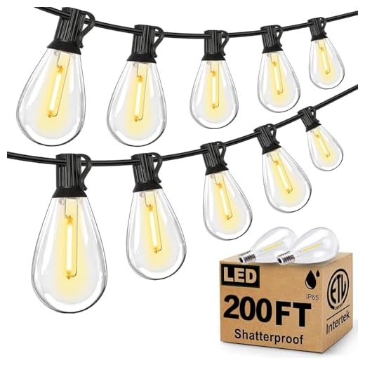 200FT Outdoor LED String Lights