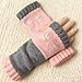 Luyismer Fashion Knit Gloves Providing Cold Protections Wicking Properties Winter Knitted for Routine Activities Commuting