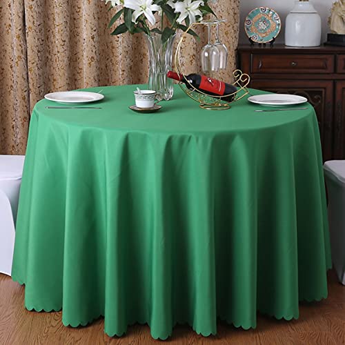 Nappe ronde de table vert 360cm pour banquet de mariage et hotel
