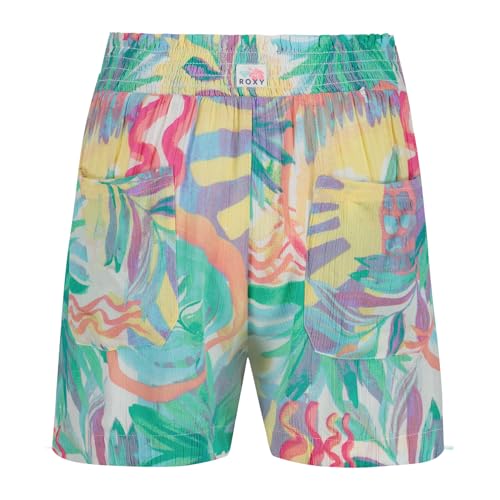 Image of Roxy Girls' Soleil Elastic Waist Shorts, Drawstring Closure, Soft & Comfortable Fit