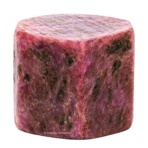 Image of Amazing Gemstone 2 Pieces Ruby Raw Crystals and Healing Stones, Natural Rocks for Tumbling and DIY Raw Stones and Crystals