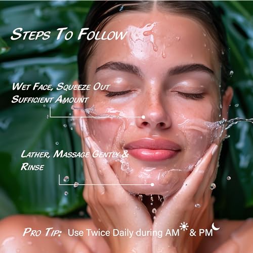 Image of Raissa Clarifying Soap Free Face Wash for oily Acne prone skin - 2% Salicylic Acid, Azelaic Acid, Tea Tree Oil, Niacinamide| reduces Acne & post acne marks, Oil Control, Pore Minimizing | For Men & Women |50 ml
