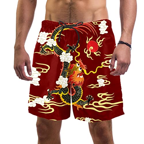 Maillots de bain shorts de plage Yuzheng figurine dragon homme